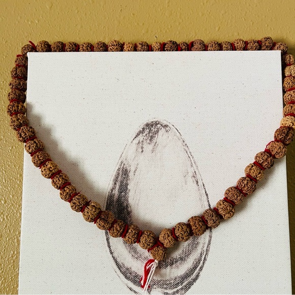 Rudrakhsha Mala Original 55 beads 5 Face for chanting, healing, meditation - Picture 5 of 7